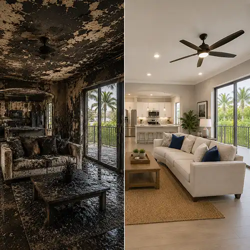 Emergency Fire Damage Restoration by TRIAD in Dunedin Florida