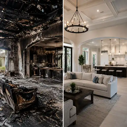 Residential Fire Damage Restoration Services by TRIAD in Dunedin Florida